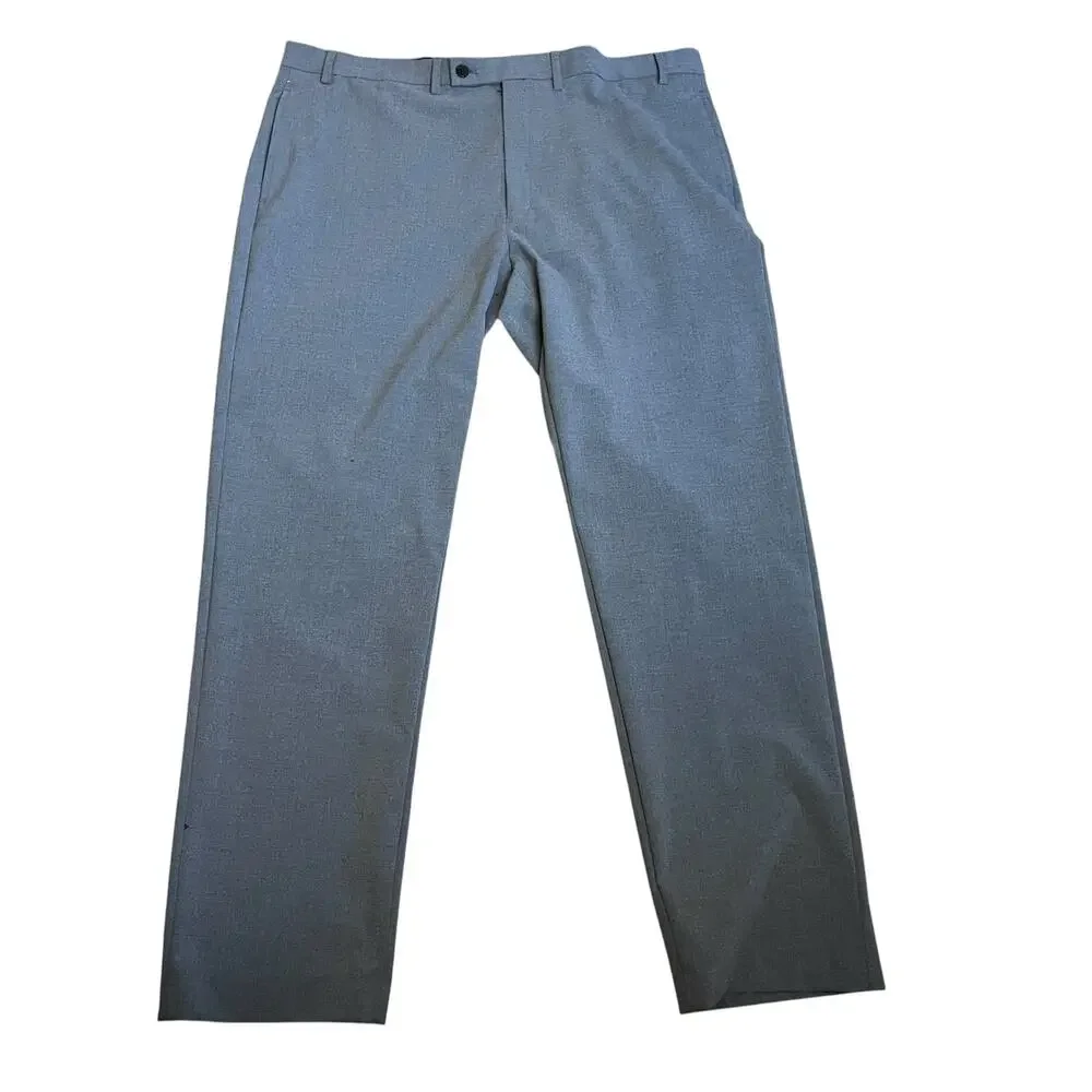 Lauren Ralph Lauren Black Label Mens Dress Pants 40x31 Gray Classic Stretch